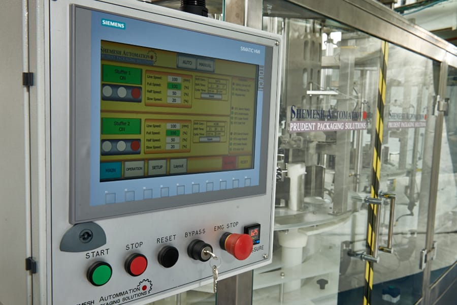 automação de envase para indústria